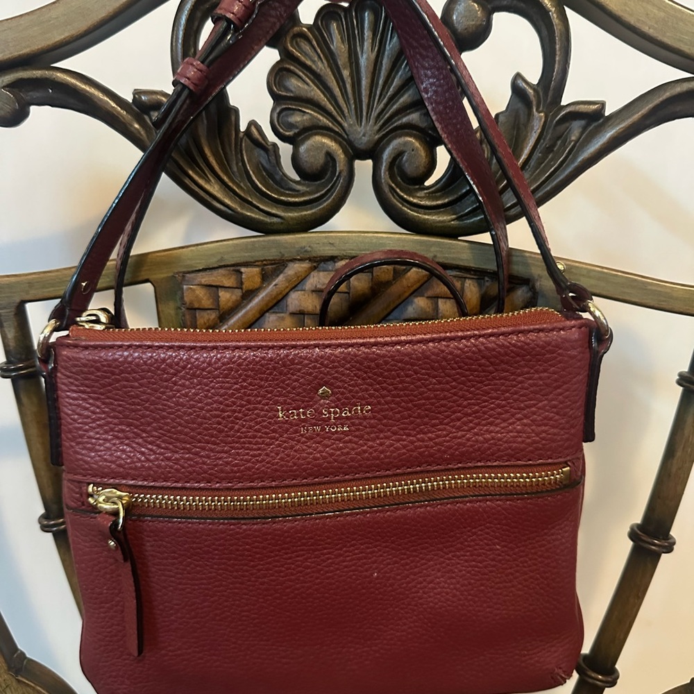 Kate Spade Wine Red Crossbody Bag